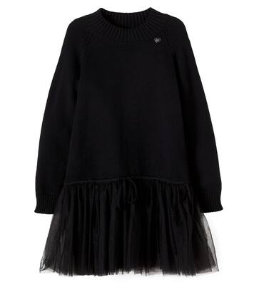 Cotton and wool sweater dress | Monnalisa