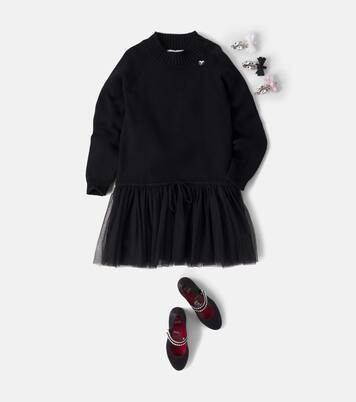 Cotton and wool sweater dress | Monnalisa