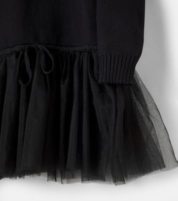 Cotton and wool sweater dress | Monnalisa
