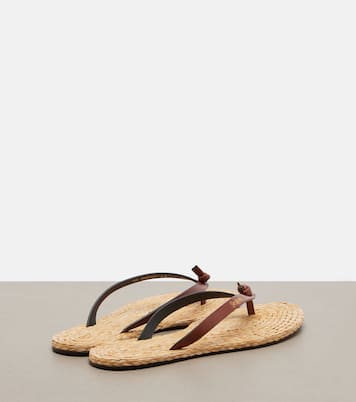 Sandalen Pool mit Leder | Saint Laurent