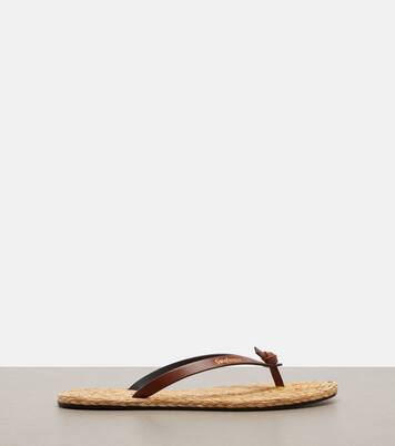 Sandalen Pool mit Leder | Saint Laurent