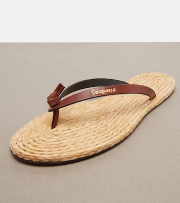 Sandalen Pool mit Leder | Saint Laurent