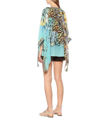 Blouse imprimée en soie à ornements | Camilla