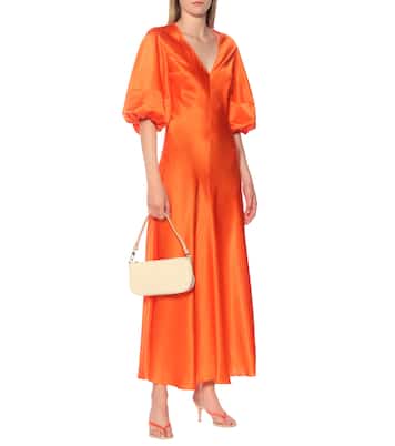 Midikleid Stella aus Seidensatin | Lee Mathews