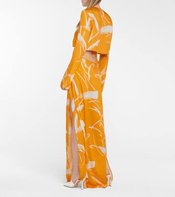 Robe longue Lido imprimée | Galvan