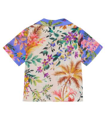 Tropicana printed cotton shirt | Zimmermann Kids