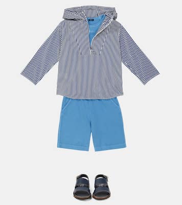 Striped poplin top | Il Gufo