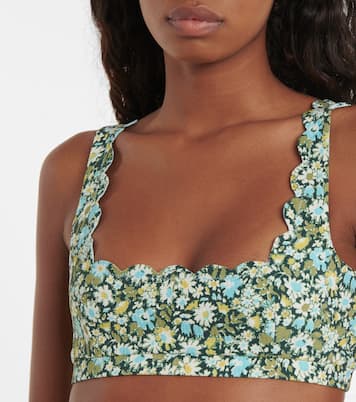 Haut de bikini Mini Palm Springs à fleurs | Marysia