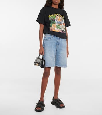 High-Rise Shorts aus Denim | AG Jeans