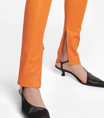 High-Rise-Hose Maggie aus Leder | Stouls
