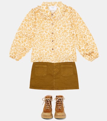 Ruffle-trimmed floral shirt | Paade Mode