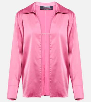 Hemd La Chemise Notte aus Satin | Jacquemus