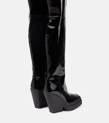 Overknee-Stiefel Gia 31 aus Lackleder | Gia Borghini