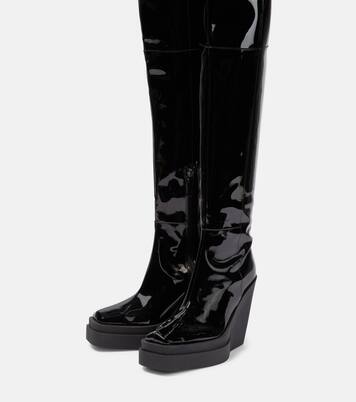 Overknee-Stiefel Gia 31 aus Lackleder | Gia Borghini