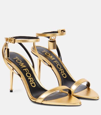 Padlock metallic leather sandals | Tom Ford