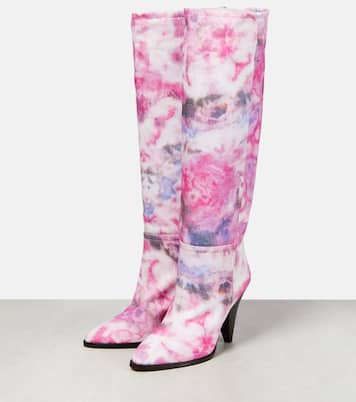 Bedruckte Stiefel Ririo aus Leder | Isabel Marant