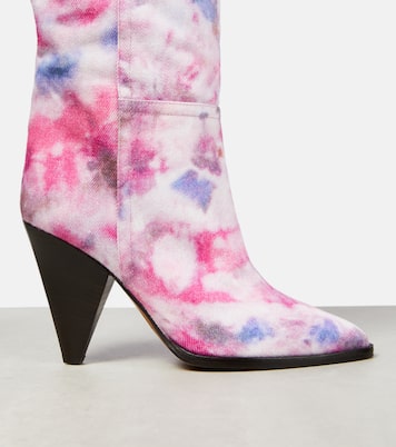 Bedruckte Stiefel Ririo aus Leder | Isabel Marant