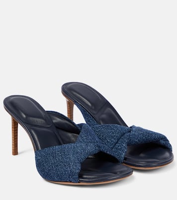 Pantoletten Les Mules Bagnu aus Denim | Jacquemus