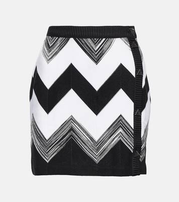 Minifalda de punto en zigzag | Missoni