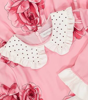 Floral printed cady dress | Monnalisa