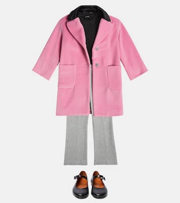 Embellished velour coat | Monnalisa