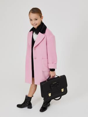 Embellished velour coat | Monnalisa