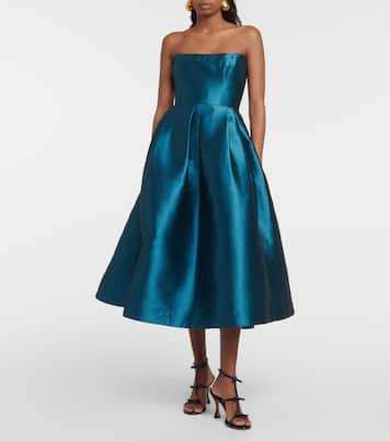 Robe midi en soie | Alex Perry