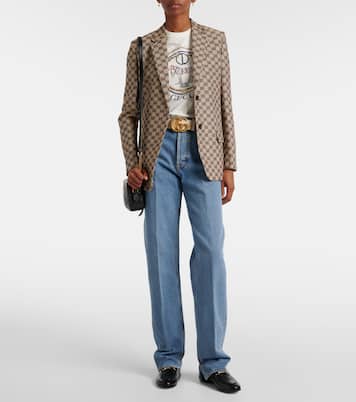 T-Shirt Interlocking G aus Baumwoll-Jersey | Gucci