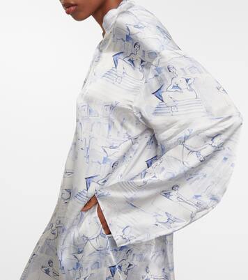 Robe midi Brom imprimée | Khaite