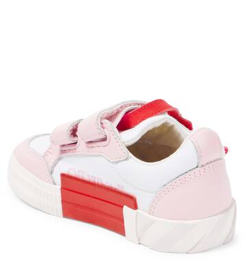 Vulcanized leather-trimmed sneakers | Off-White Kids