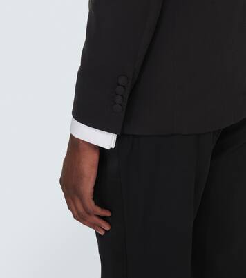 Single-breasted silk tuxedo jacket | Brunello Cucinelli