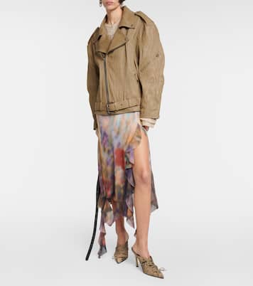 Oversize-Lederjacke Linor | Acne Studios