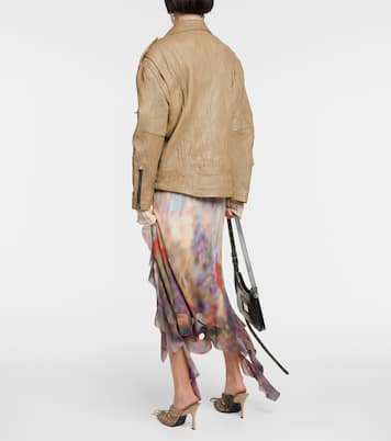 Oversize-Lederjacke Linor | Acne Studios