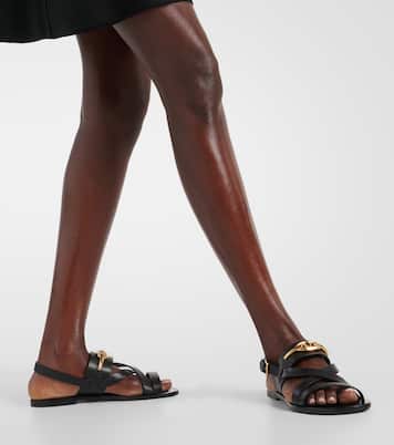 Sandalen VLogo Gate aus Leder | Valentino Garavani