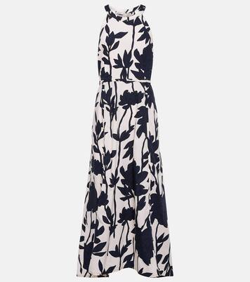 Floral cotton midi dress | Brunello Cucinelli