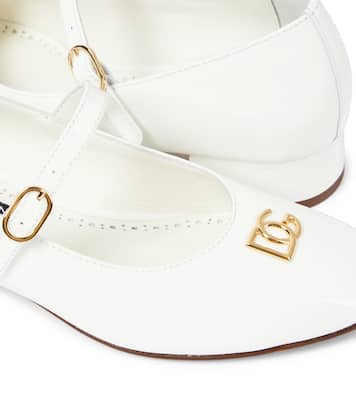 Bailarinas de charol con logo | Dolce&Gabbana Kids