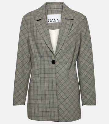 Checked blazer | Ganni
