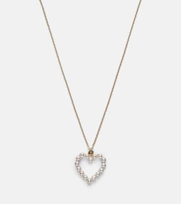 Halskette Pearl Heart aus 14kt Gelbgold mit Süßwasserperlen | Sophie Bille Brahe