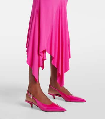 Jessica patent leather slingback pumps | Paris Texas