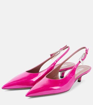 Jessica patent leather slingback pumps | Paris Texas