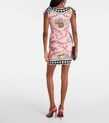 Miniabito Capri in misto seta con stampa | Dolce&Gabbana