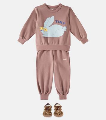 Rabbit printed cotton sweatshirt | Tinycottons