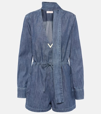 Playsuit VGold aus Denim | Valentino