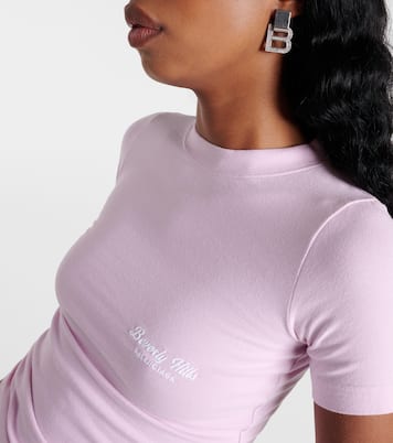 T-shirt in jersey di cotone con stampa | Balenciaga