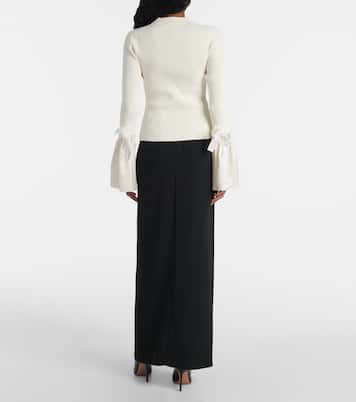 Top Agata aus Rippstrick mit Taft | Simkhai