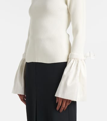 Top Agata aus Rippstrick mit Taft | Simkhai