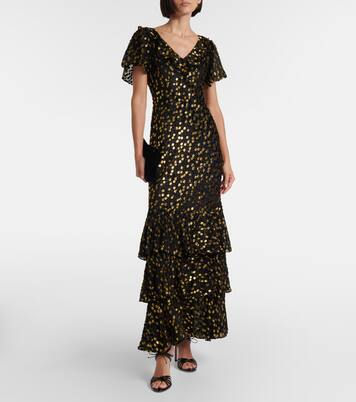 Robe longue Amelle à ornements | Rixo