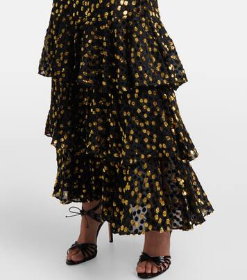 Robe longue Amelle à ornements | Rixo