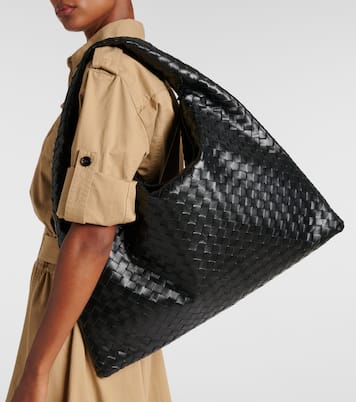 Hop Intrecciato Large leather tote bag | Bottega Veneta