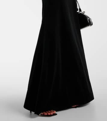 Abito lungo in velluto con cut-out | Self-Portrait